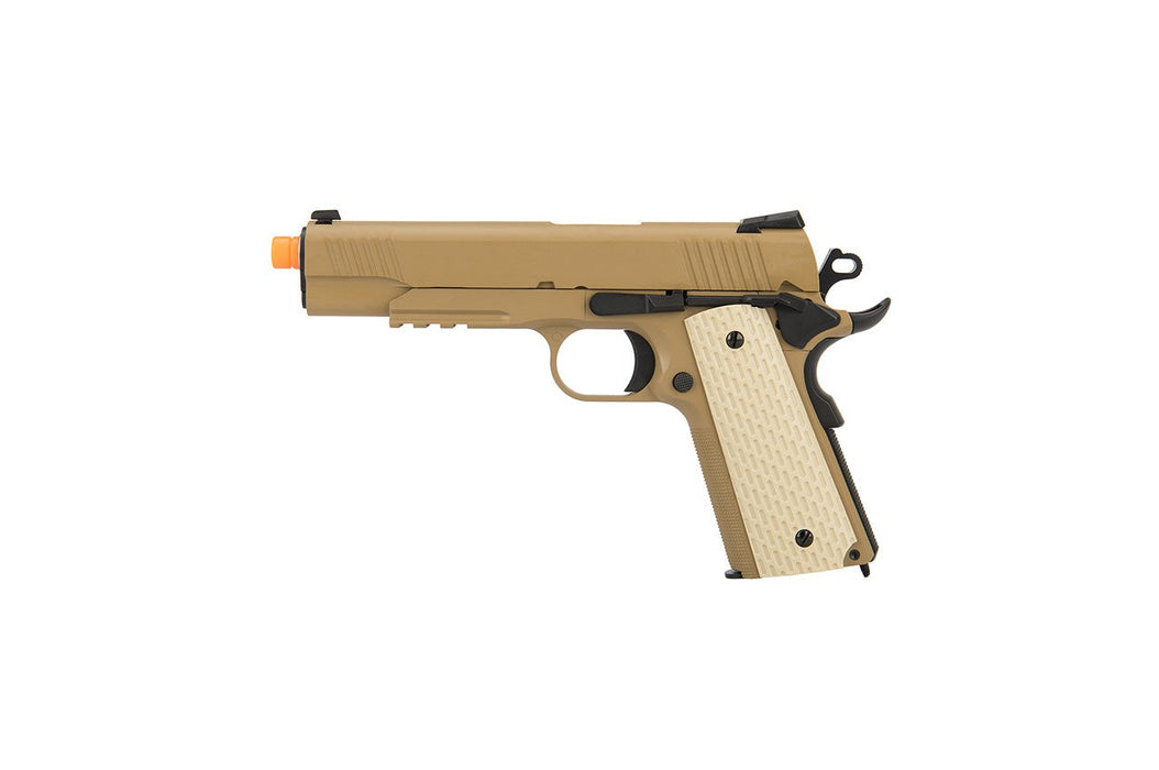 WE Tech Kimber Style 1911 Gas Blowback Airsoft Pistol (TAN)