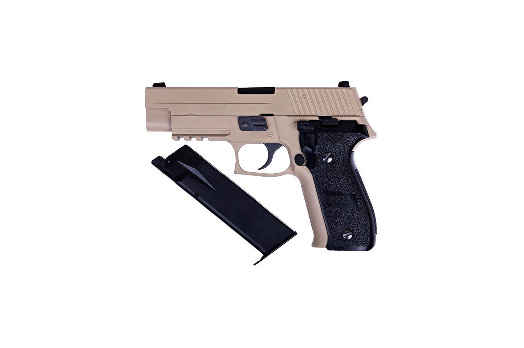 WE Tech F226 Series MK25 Gas Blowback GBB Airsoft Pistol (TAN)