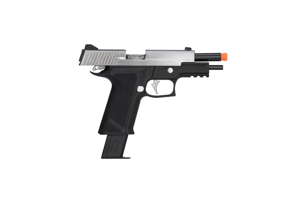 WE Tech P-Virus Two-Tone Gas Blowback Airsoft Pistol (BLACK/SILVER)