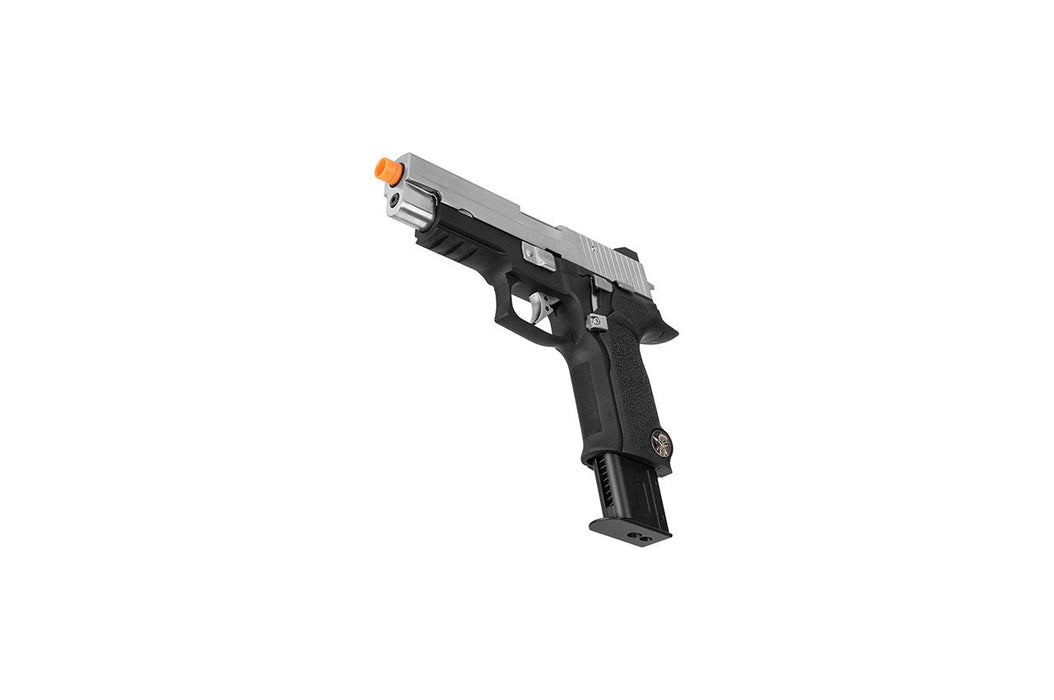 WE Tech P-Virus Two-Tone Gas Blowback Airsoft Pistol (BLACK/SILVER)