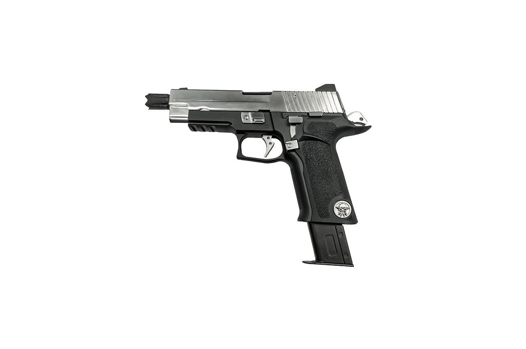 WE Tech P-Virus Two-Tone Gas Blowback Airsoft Pistol (BLACK/SILVER)