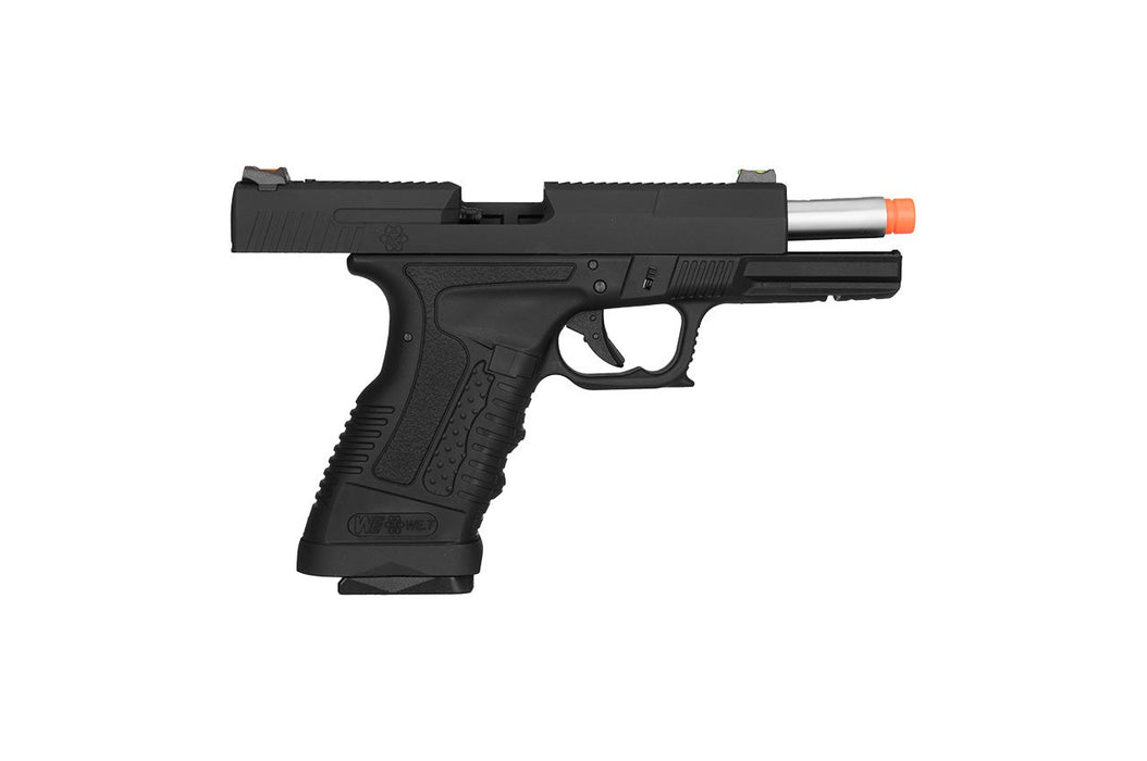 WE Tech GP1799 T1 Gas Blowback Airsoft Pistol (BLACK / SILVER BARREL)