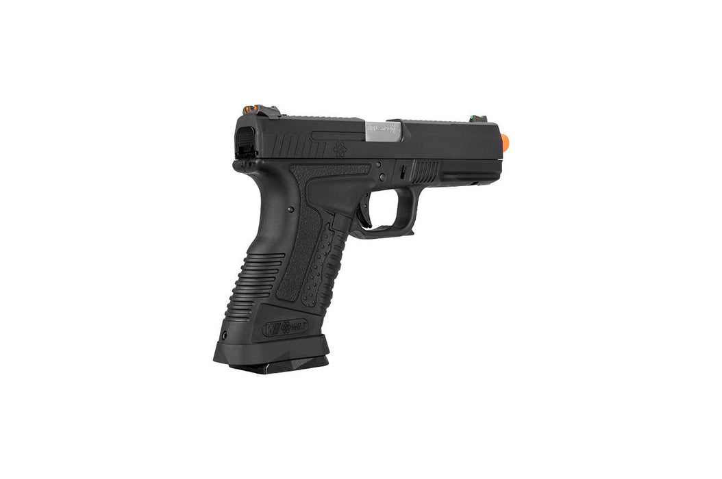 WE Tech GP1799 T1 Gas Blowback Airsoft Pistol (BLACK / SILVER BARREL)