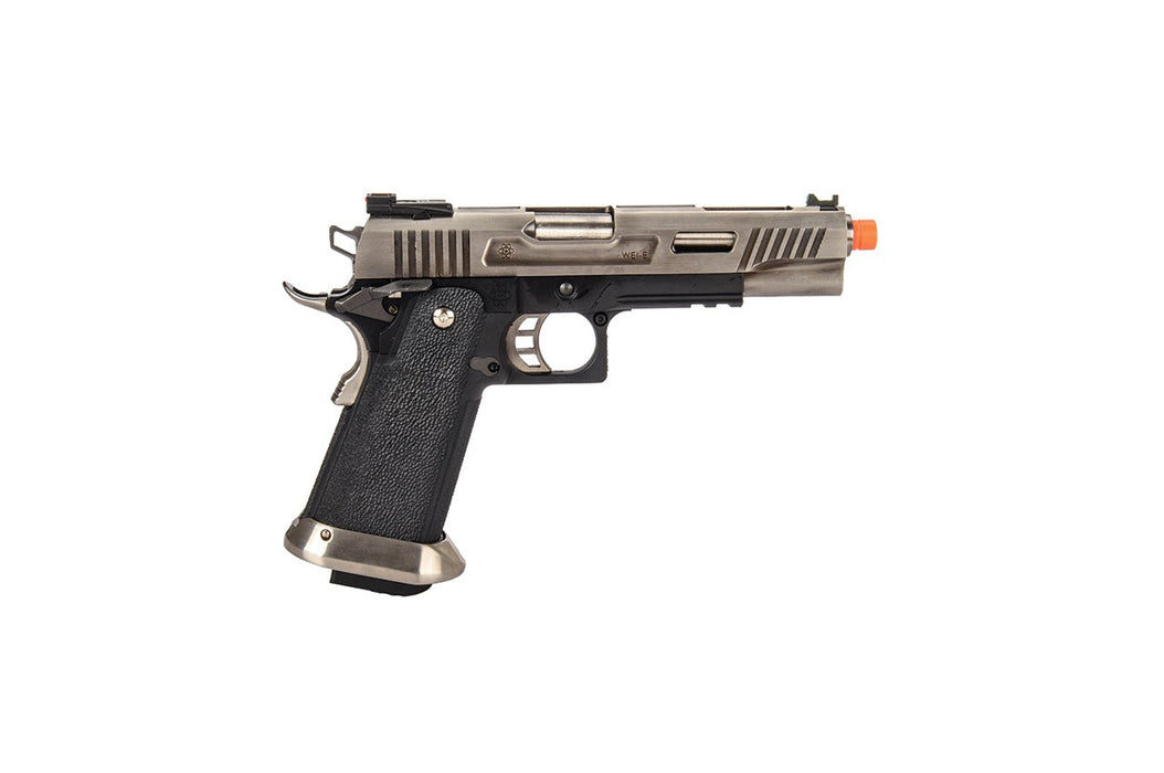 WE-Tech Hi-Capa 5.1 T-Rex Full Auto Gas Blowback Competition Pistol (Silver)