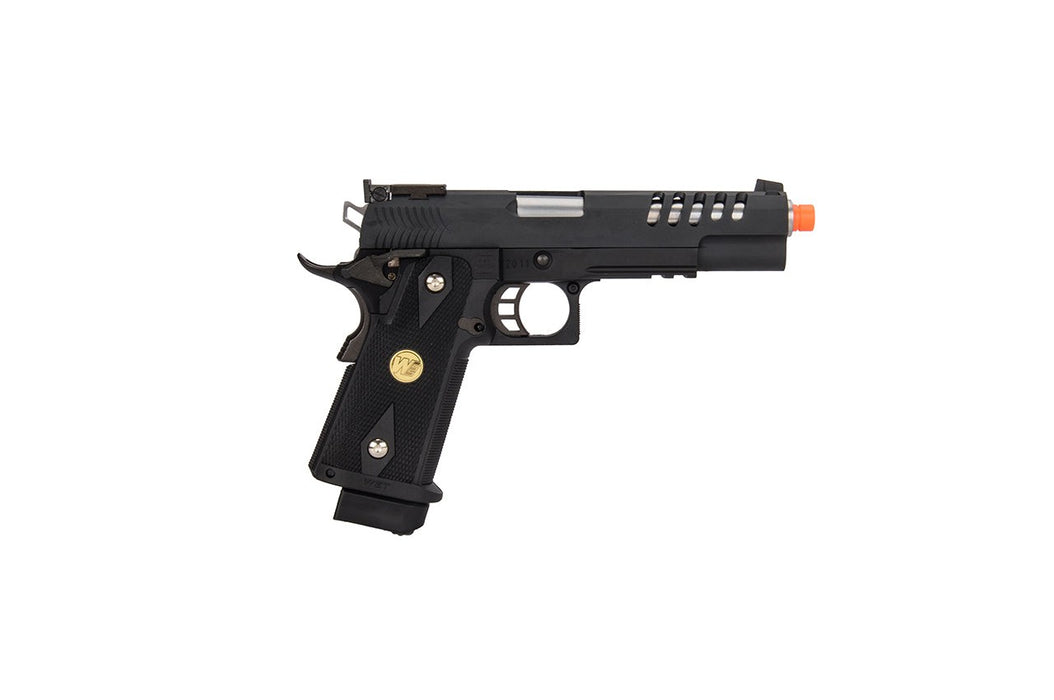 WE Tech Hi-Capa 5.1 Hyper Speed Airsoft Full Auto Gas Blowback Pistol w/ Threaded Barrel