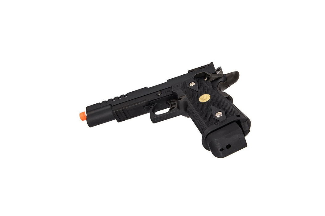 WE Tech Hi-Capa 5.1 Hyper Speed Airsoft Full Auto Gas Blowback Pistol w/ Threaded Barrel