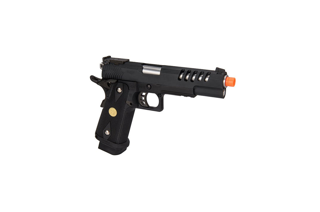 WE Tech Hi-Capa 5.1 Hyper Speed Airsoft Full Auto Gas Blowback Pistol w/ Threaded Barrel