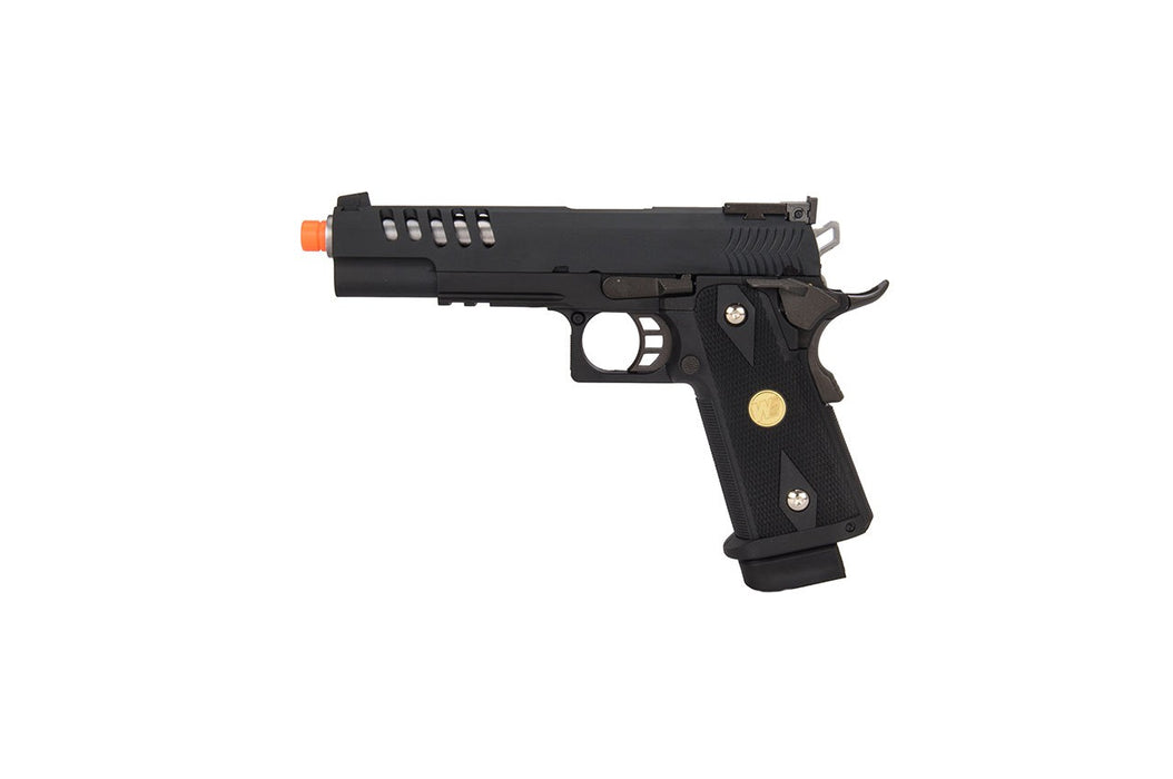 WE Tech Hi-Capa 5.1 Hyper Speed Airsoft Full Auto Gas Blowback Pistol w/ Threaded Barrel