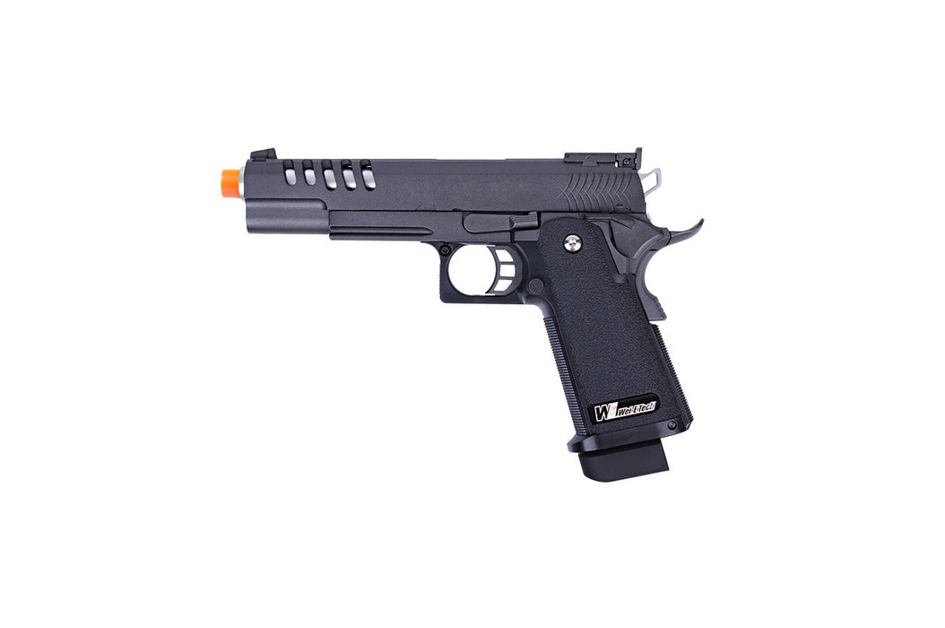 WE Tech Hi Capa 5.1 M1911 Tactical Master Gas Blowback Airsoft Pistol (BLACK)