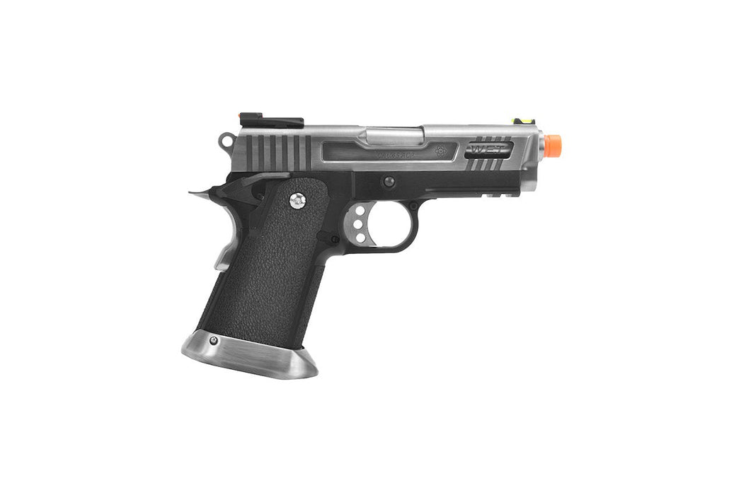 WE Tech 3.8 Velociraptor Full Metal Hi-Capa Gas Blowback Airsoft Pistol (BLACK)