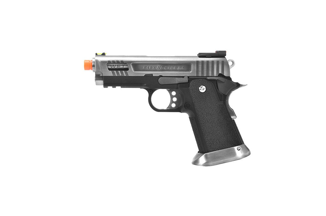 WE Tech 3.8 Velociraptor Full Metal Hi-Capa Gas Blowback Airsoft Pistol (BLACK)