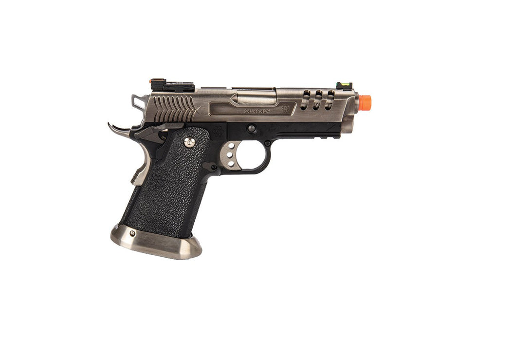 WE-Tech Hi-Capa 3.8 Deinonychus Full Auto Gas Blowback Pistol (Silver)