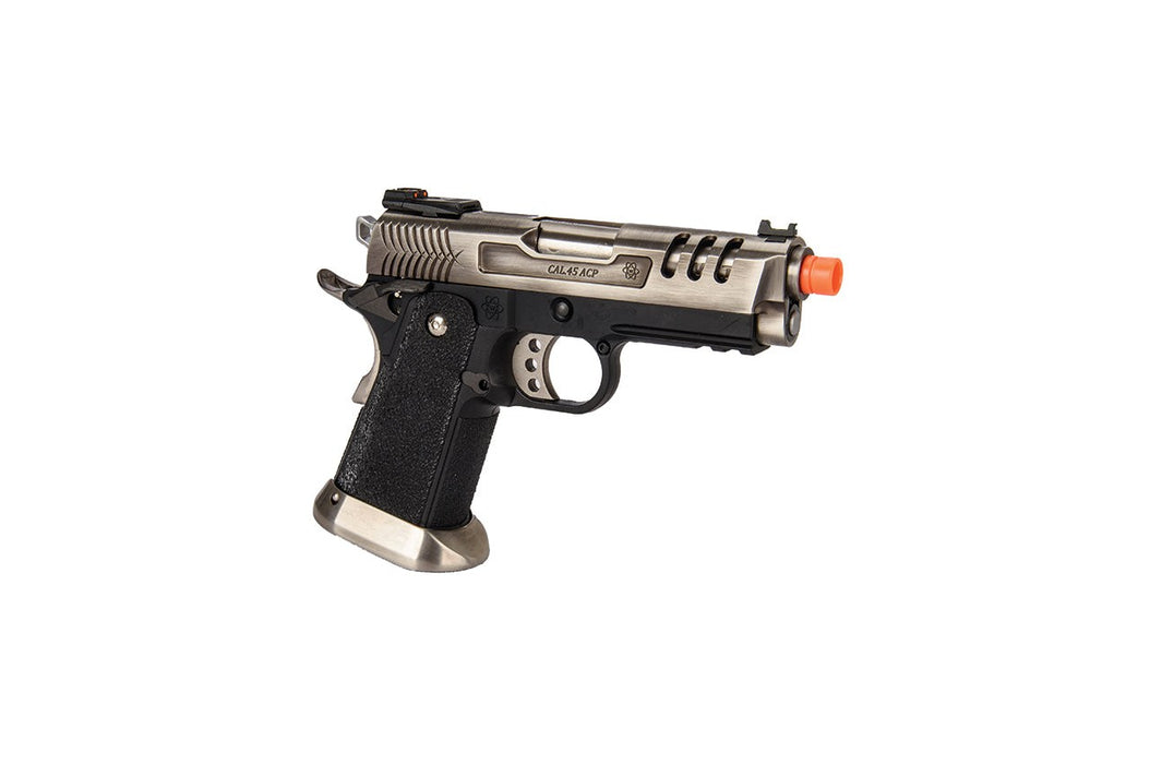 WE-Tech Hi-Capa 3.8 Deinonychus Full Auto Gas Blowback Pistol (Silver)