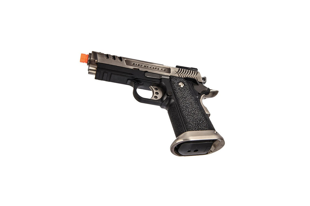 WE-Tech Hi-Capa 3.8 Deinonychus Full Auto Gas Blowback Pistol (Silver)