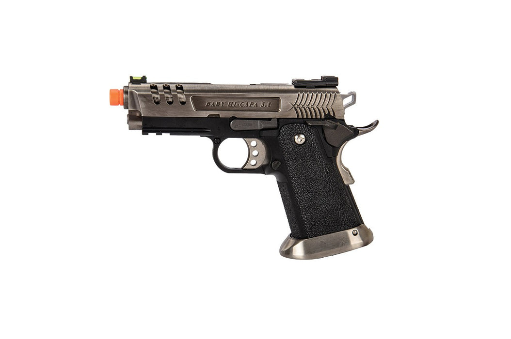 WE-Tech Hi-Capa 3.8 Deinonychus Full Auto Gas Blowback Pistol (Silver)