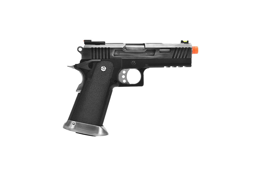 WE Tech 4.3 Allosaurus Full Metal Hi-Capa Gas Blowback Airsoft Pistol (BLACK)