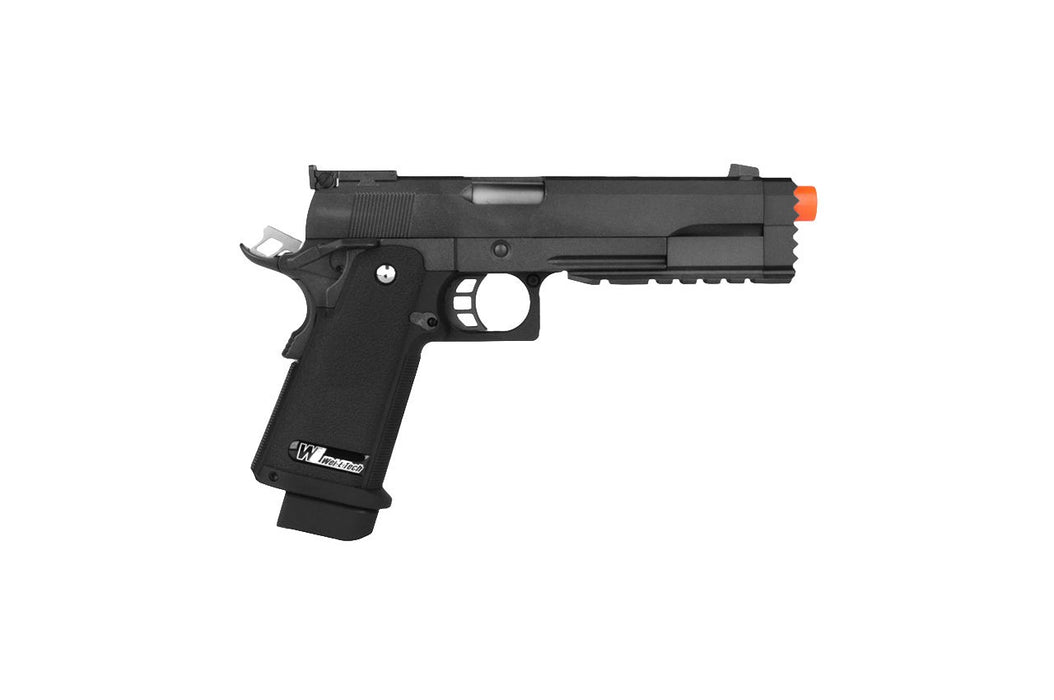 WE-Tech  Full Metal Hi Capa 5.2 R Version GBB Airsoft Pistol (BLACK)