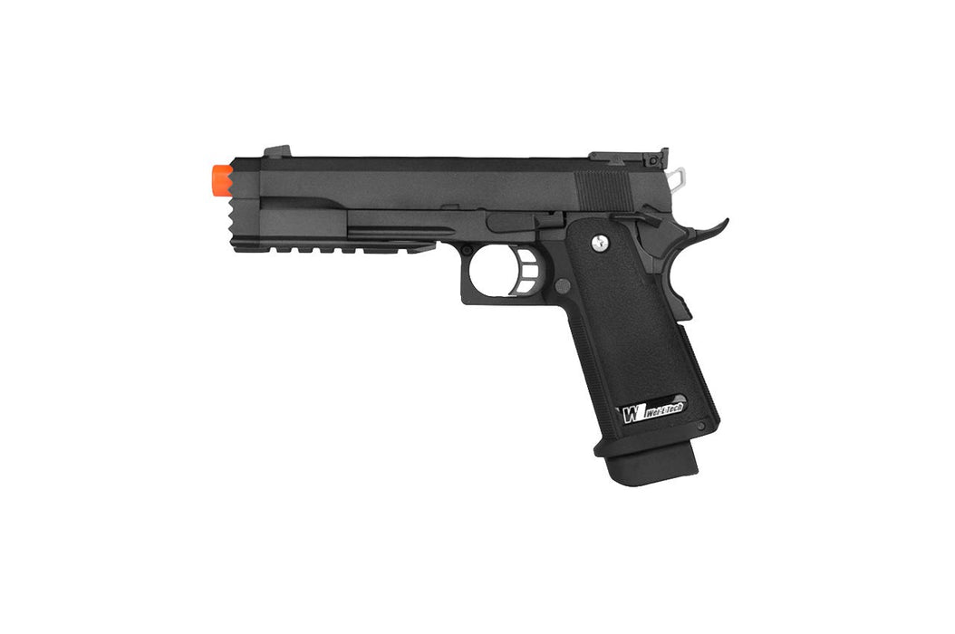 WE-Tech  Full Metal Hi Capa 5.2 R Version GBB Airsoft Pistol (BLACK)