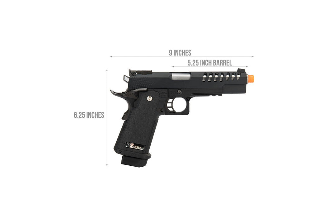 WE Tech 1911 Hi-Capa Hyper Speed Gas Blowback Airsoft PIstol (Black)