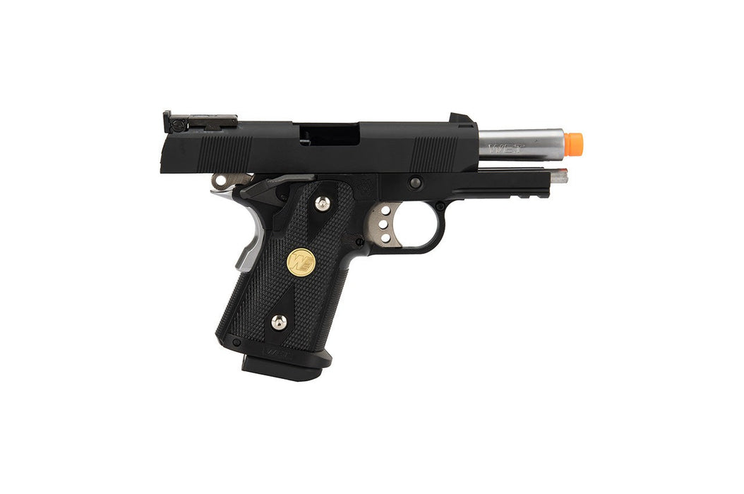 WE Tech 1911 3.8 Baby Hi-Capa Gas Blowback Airsoft Pistol [Version B] (BLACK)