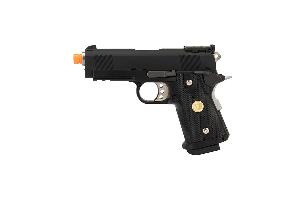 WE Tech 1911 3.8 Baby Hi-Capa Gas Blowback Airsoft Pistol [Version B] (BLACK)