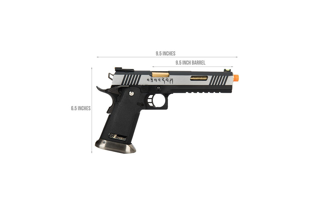 WE Tech 1911 Hi-Capa T-Rex Competition Gas Blowback Airsoft Pistol [Tibetan Version] (TWO TONE / GOLD)