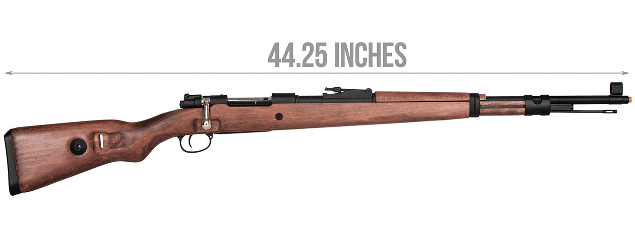 Double Bell WWII Kar 98k Bolt Action Gas Airsoft Rifle (WOOD)