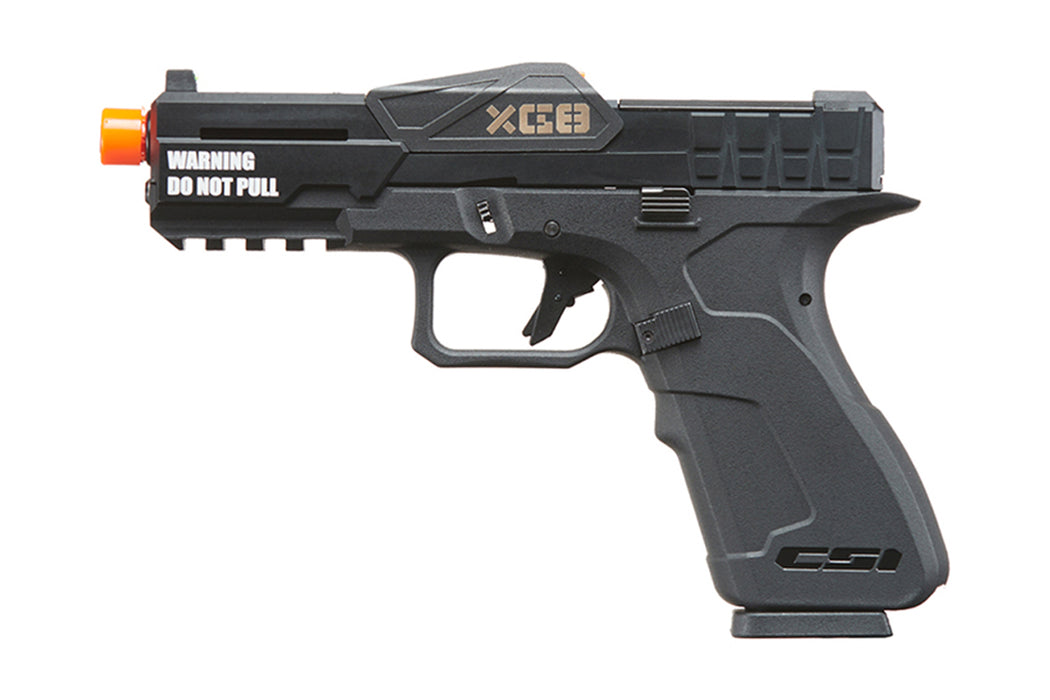 Poseidon CSI XG8 Gas Blow Back Aluminum Pistol - (Metal/Black)