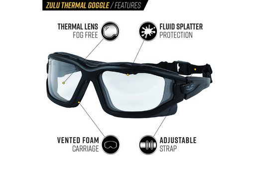 Valken Zulu Thermal Airsoft Goggles - Regular Fit - Airsoft Promo