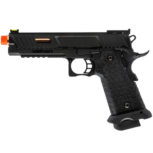 Valken BY HICAPA CO2 Blowback Airsoft Pistol - Black - Airsoft Promo