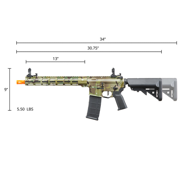 Lancer Tactical Viking 13" M-LOK Proline Series M4 Airsoft Rifle (Camo)