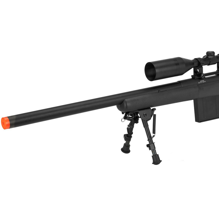 APS M40A3 Bolt Action Airsoft Sniper Rifle 550 FPS Version (Color: Black / 550 FPS Rifle + 3-9X40 Scope) - Airsoft Promo