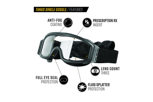 Valken Tango Single Lens Airsoft Goggles - Airsoft Promo