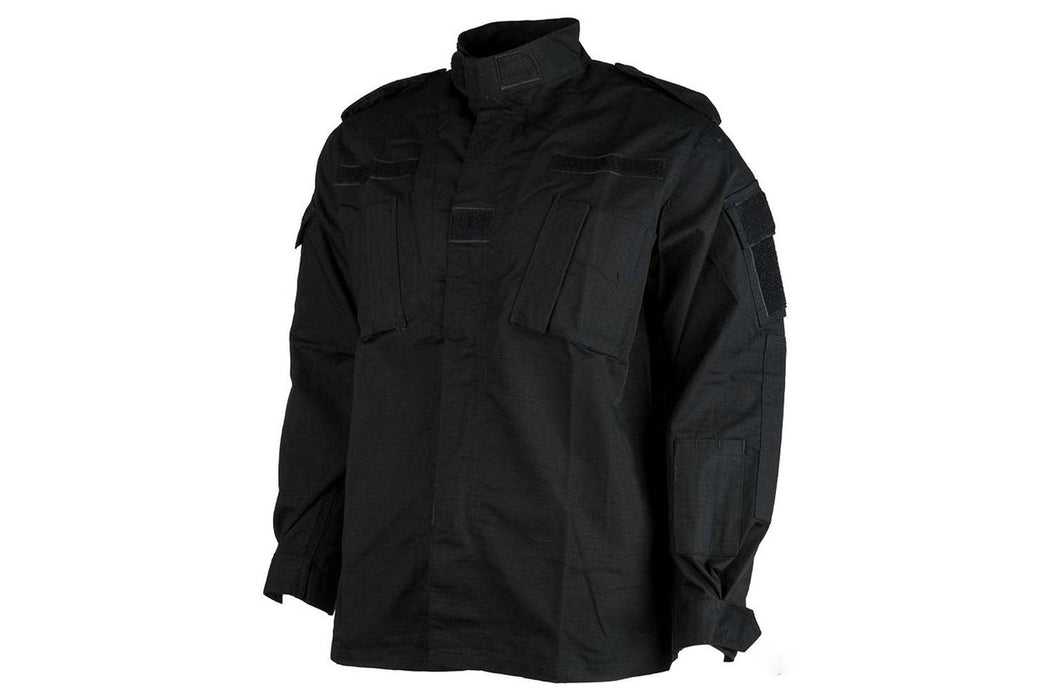 ACU Type Ripstop BDU Jacket (Color: Black / Small )