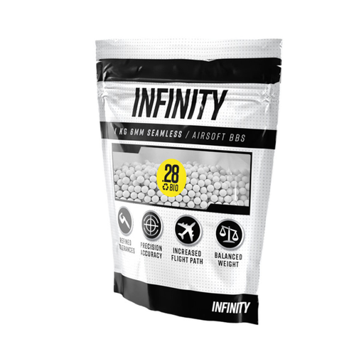 Infinity 0.28g 3,500ct Biodegradable Airsoft BBs (1kg) - Airsoft Promo