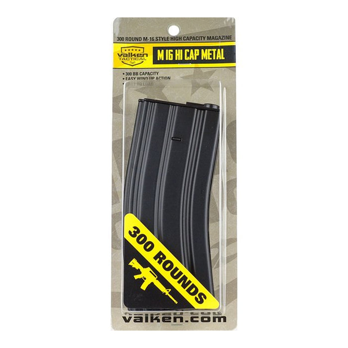 Valken 300rd Metal M16 Hi-Cap Airsoft Magazine