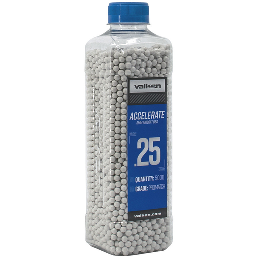 Valken Accelerate ProMatch 0.25g 5,000ct Airsoft BBs - Airsoft Promo