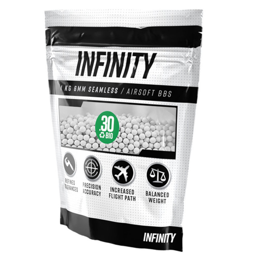 Infinity 0.30g 3,300ct Biodegradable Airsoft BBs (1kg) - Airsoft Promo