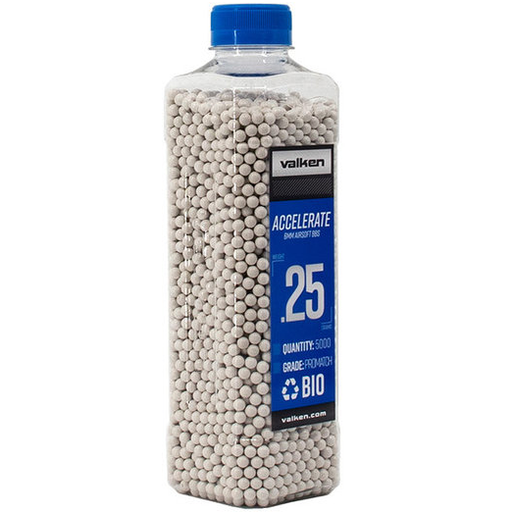 Valken Accelerate ProMatch 0.25g 5,000ct Biodegradable Airsoft BBs - Airsoft Promo