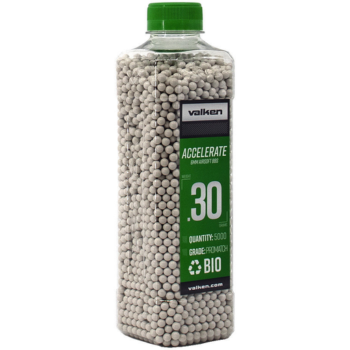 Valken Accelerate ProMatch 0.30g 5,000ct Biodegradable Airsoft BBs - Airsoft Promo