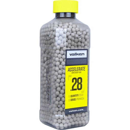 Valken Accelerate ProMatch 0.28g 2,500ct Airsoft BBs - Airsoft Promo